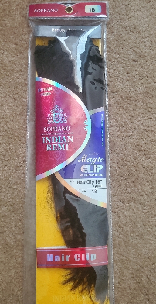 Soprano Human Hair Indian Remi Clip-In Extensions 16"